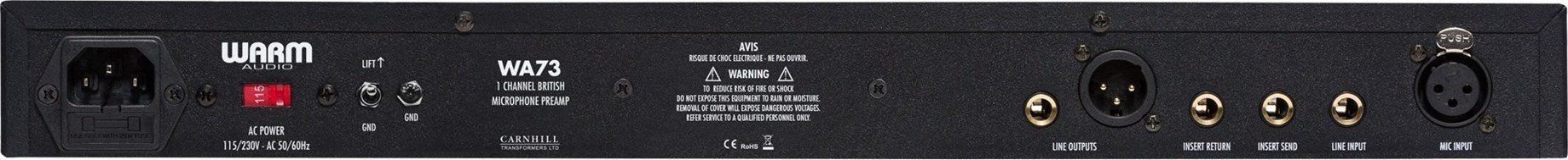 Preamp mikrofoni Warm Audio WA73, 1 kanal, britanik, i zi
