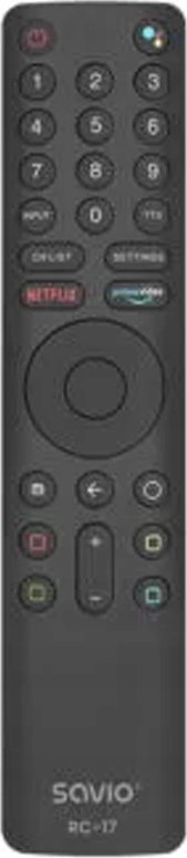 Telekomandë universale Savio RC-17, për Xiaomi Smart TV, IR dhe Bluetooth, e zezë