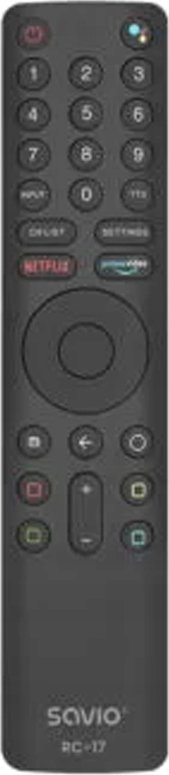 Универзално далечинско управувач Savio RC-17, за Xiaomi Smart TV, IR и Bluetooth, црна