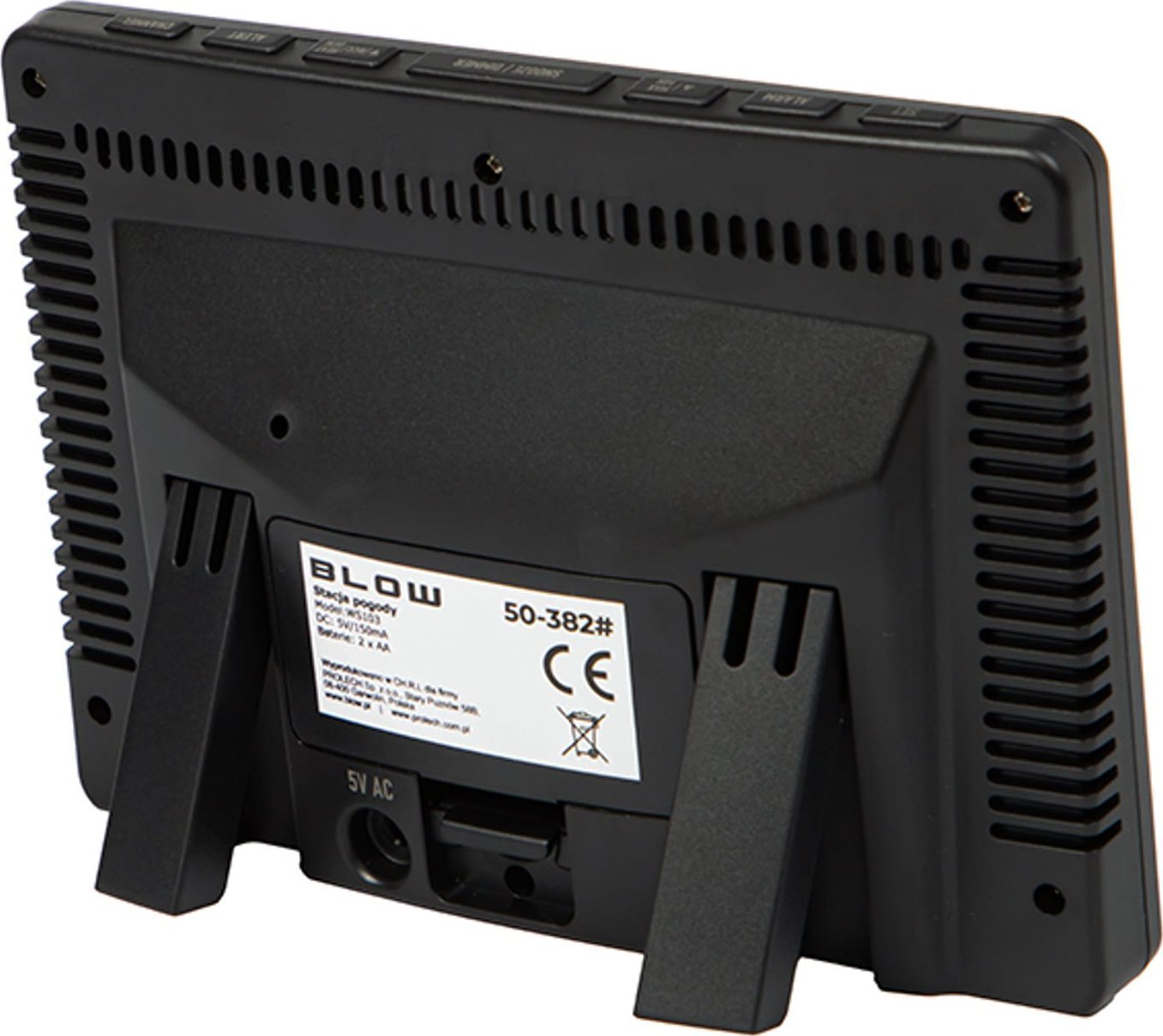 Stacion moti pa tel Digoo, higrometër barometër termometër, ekran LED, i zi