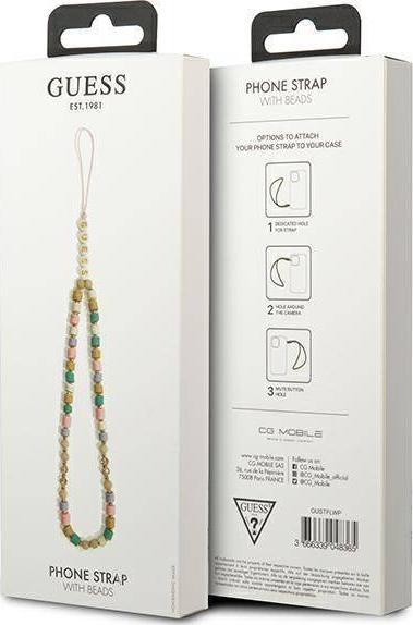 Varëse telefoni Guess GUSTFLWP, koleksioni Heishi Beads, rozë