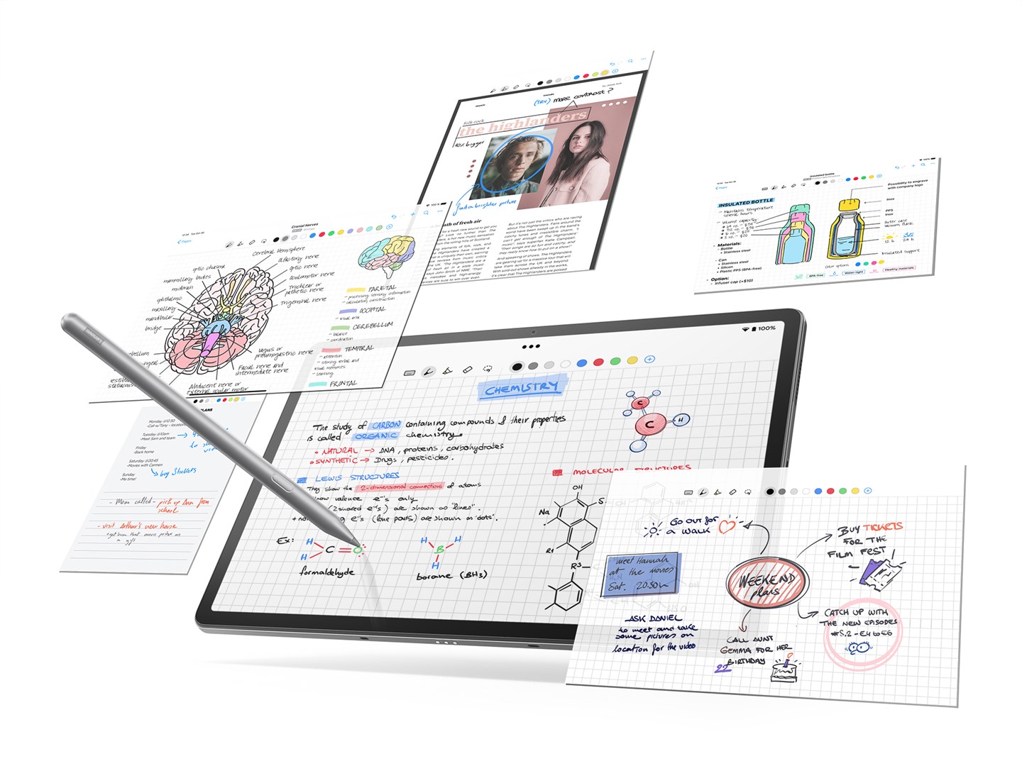 Tablet Lenovo Tab P12, 12.7", 8GB/128GB, i hirtë