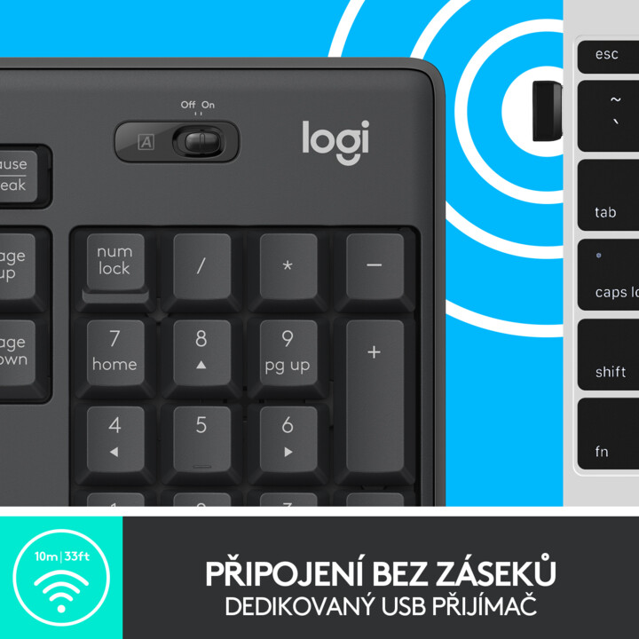 [OUTLET] Set (tastierë + maus) Logitech MK295 Silent, i zi