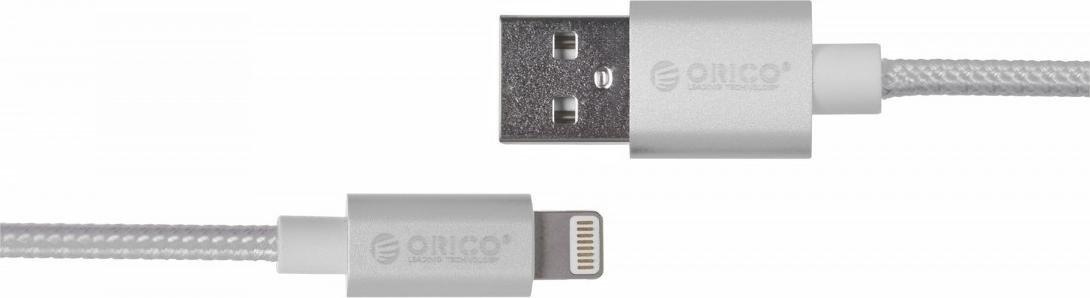 Кабел USB Orico USB A во Lightning, 1m, 2.4A, сив