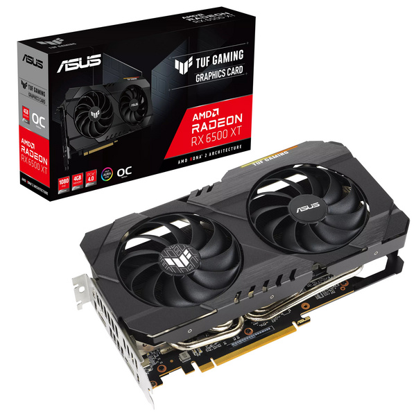 Kartelë grafike ASUS TUF Gaming Radeon RX 6500 XT OC Edition AMD 4 GB GDDR6