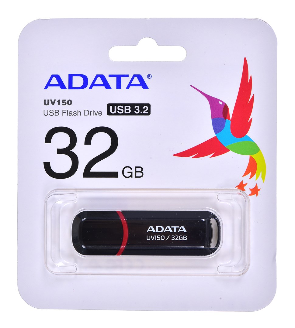 USB флеш меморија ADATA DashDrive UV150, 32GB, USB 3.2 Gen 1, црна