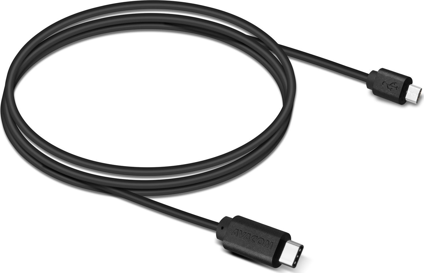 Kабел USB Avacom DCUS-TPMI-P10K, USB-C во microUSB, 1 m, црна