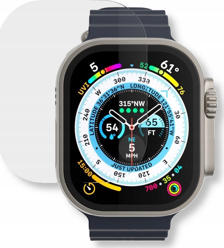 Заштита за екран NEXT ONE 3D Clear, за Apple Watch Ultra 49mm, проѕирно стакло