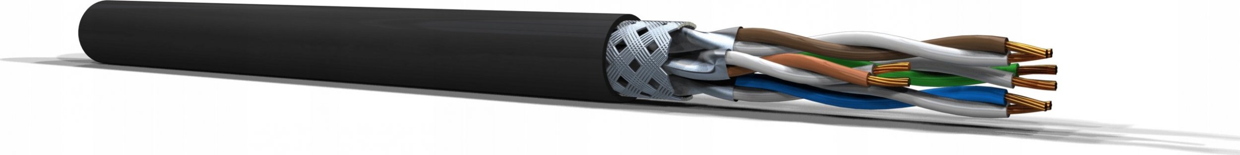 Kabllo rrjeti CAT6a S FTP, RJ45, 10m, gri