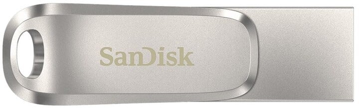 USB SanDisk Ultra Dual Drive Luxe, 256GB, argjendtë