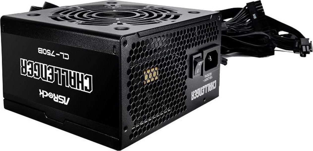 Furnizues energjie Asrock Challenger CL 750B, 850W, për PC desktop, i zi