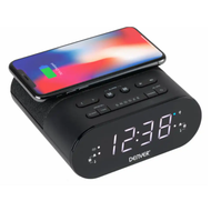 Denver Wireless Charging FM Clock CRQ-107