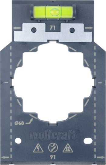 Shabllon për shënjim Wolfcraft 5975000, për kuti 68mm, plastik