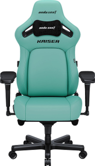 Kресло за гејминг AndaSeat Kaiser 4 Series, големина L, премиум PVC кожа, Robin Egg сина
