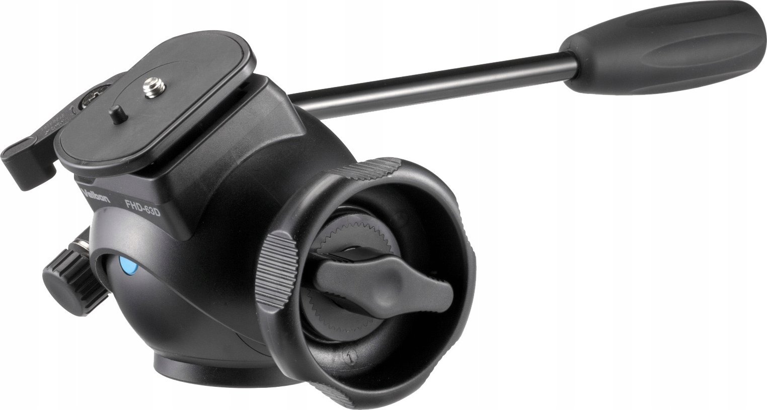 Глава за видео статив Velbon FHD-63D, алуминиум, брзо ослободување, црна