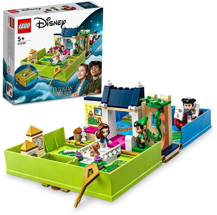 Set LEGO® I Disney 43220 Peter Pan and Wendy and their Storybook Adventures 43220, 111 pjesë