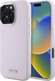 Mbështjellës telefoni DKNY DKHMP16LSMCHLP për iPhone 16 Pro 6.3", silikon liquid, MagSafe, rozë