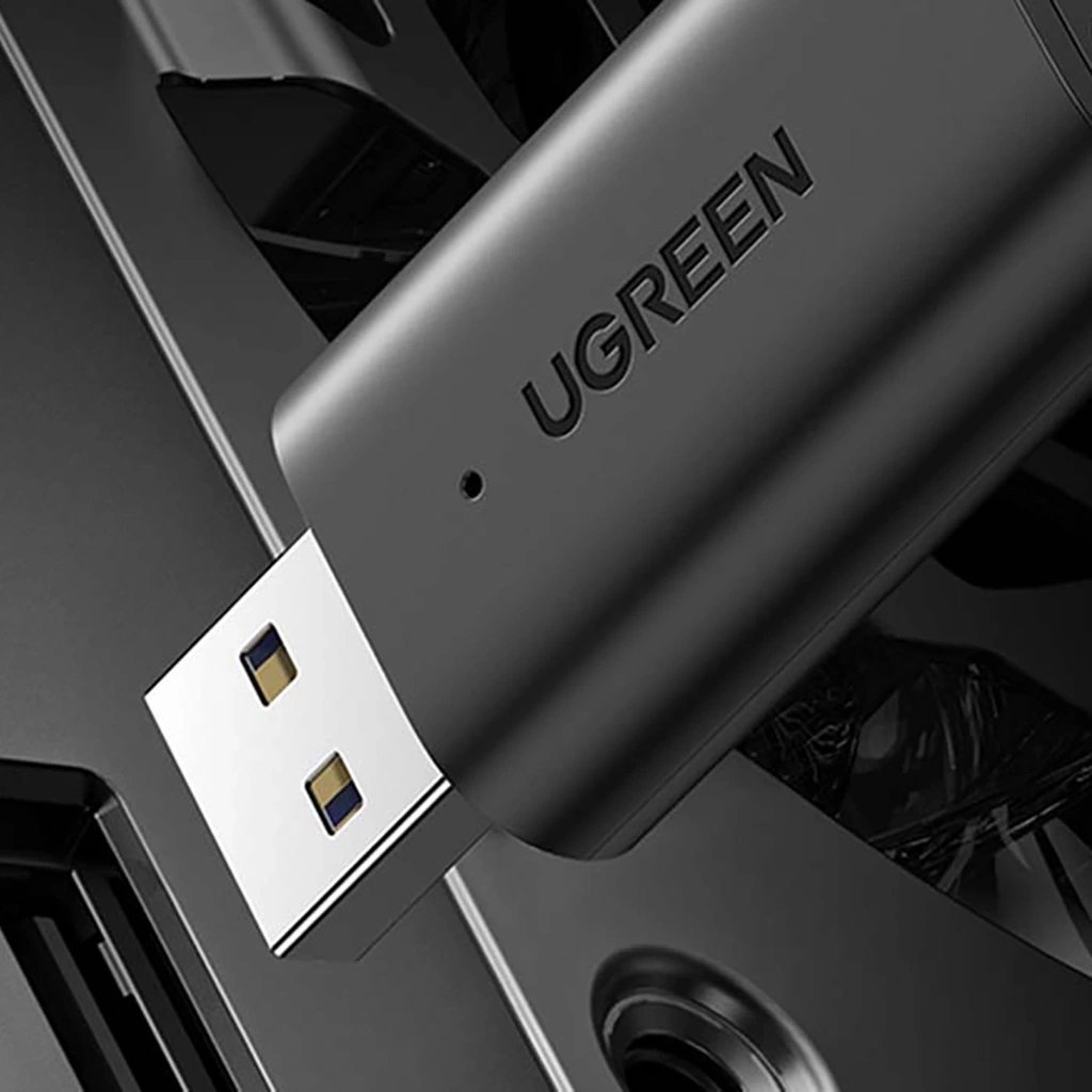 Адаптер Bluetooth Ugreen UGR1207, предавател и приемник 5.1, 3.5 mm, црн