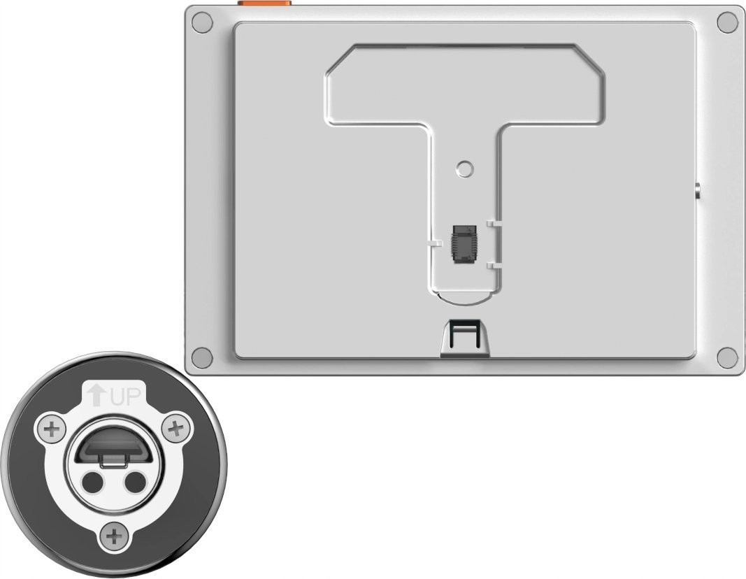 Syri elektronik dere Ezviz HP2, kamerë 2MP, ekran 4.3", Wi-Fi, bateri 2200mAh, i zi argjendtë