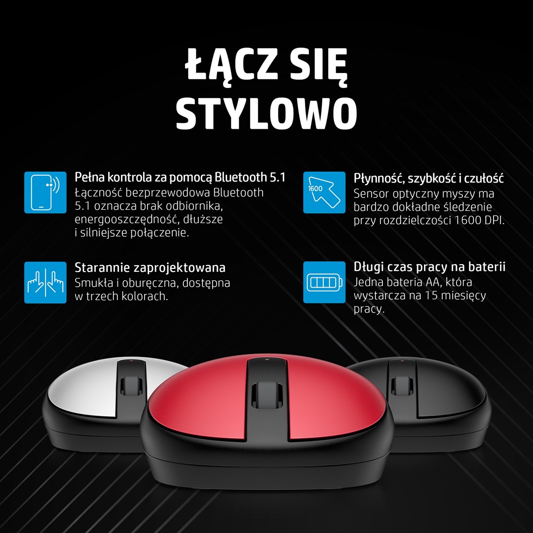 Maus HP 240, Bluetooth, i argjendtë