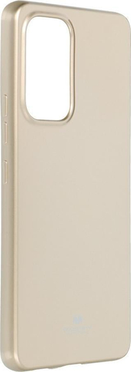 Kapak telefoni Mercury Jelly Case për Samsung Galaxy A53 5G A536, TPU, me shkëlqim, ngjyrë ari