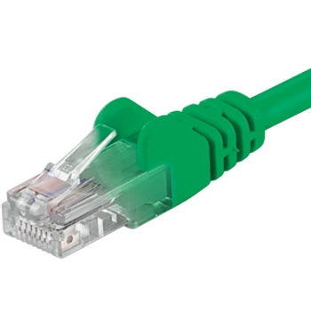 Kabllo PremiumCord Patchcable UTP, RJ45-RJ45, level 5e, 3m, e gjelbër