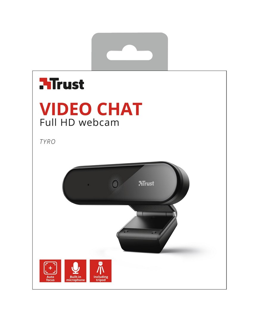 Kamerë rrjeti Trust Tyro, Full HD 1080p, e zezë