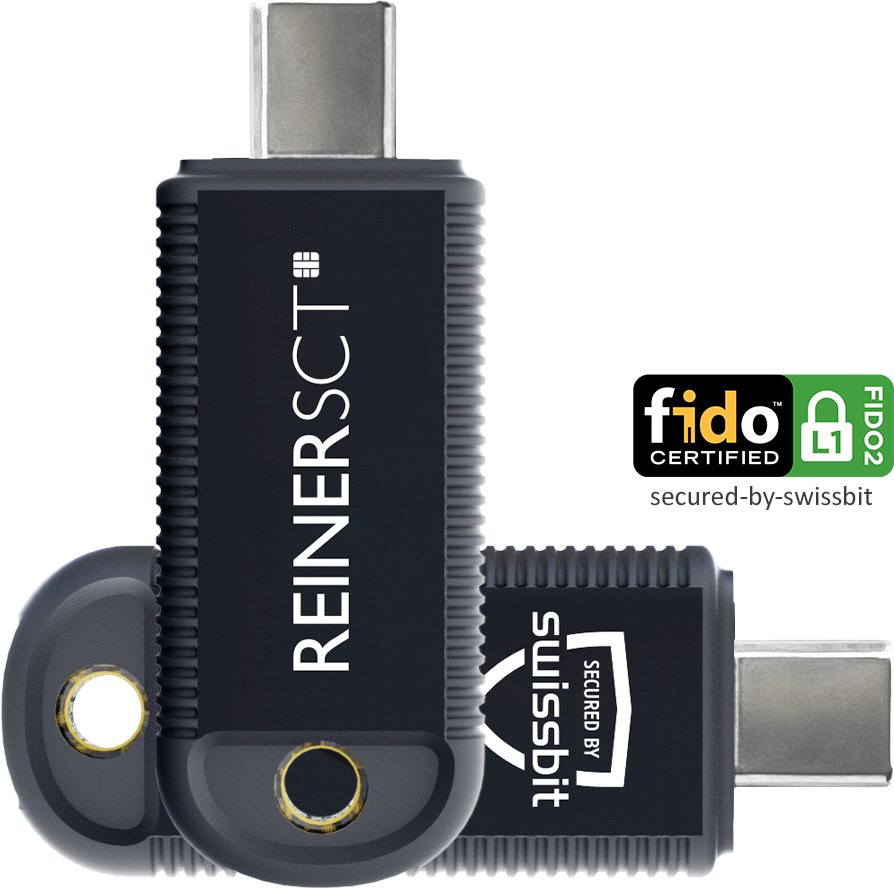 Çelës sigurie REINER SCT FIDO Stick Pro, USB C, i zi