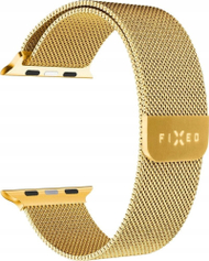 Rrip ore FIXED Mesh Strap për Apple Watch 42/44/45mm, metalik, ngjyrë ari