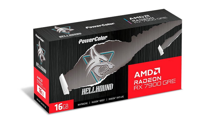 Kartë grafike PowerColor AMD Radeon RX 7900 GRE, OC, 16 GB GDDR6