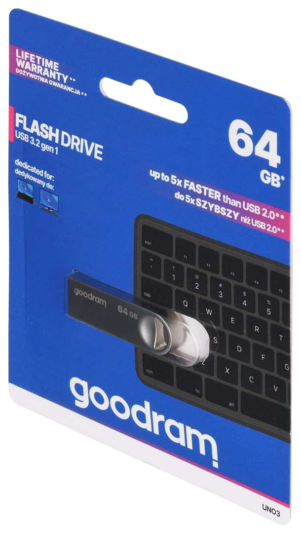 USB Goodram, 64 GB, USB Type-A
