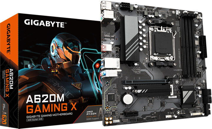 Pllakë amë GIGABYTE A620M GAMING X - AMD A620