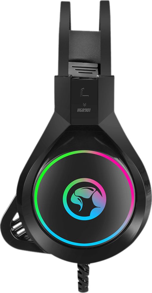 Kufje gaming Marvo HG8901, 50mm, RGB, argjendi