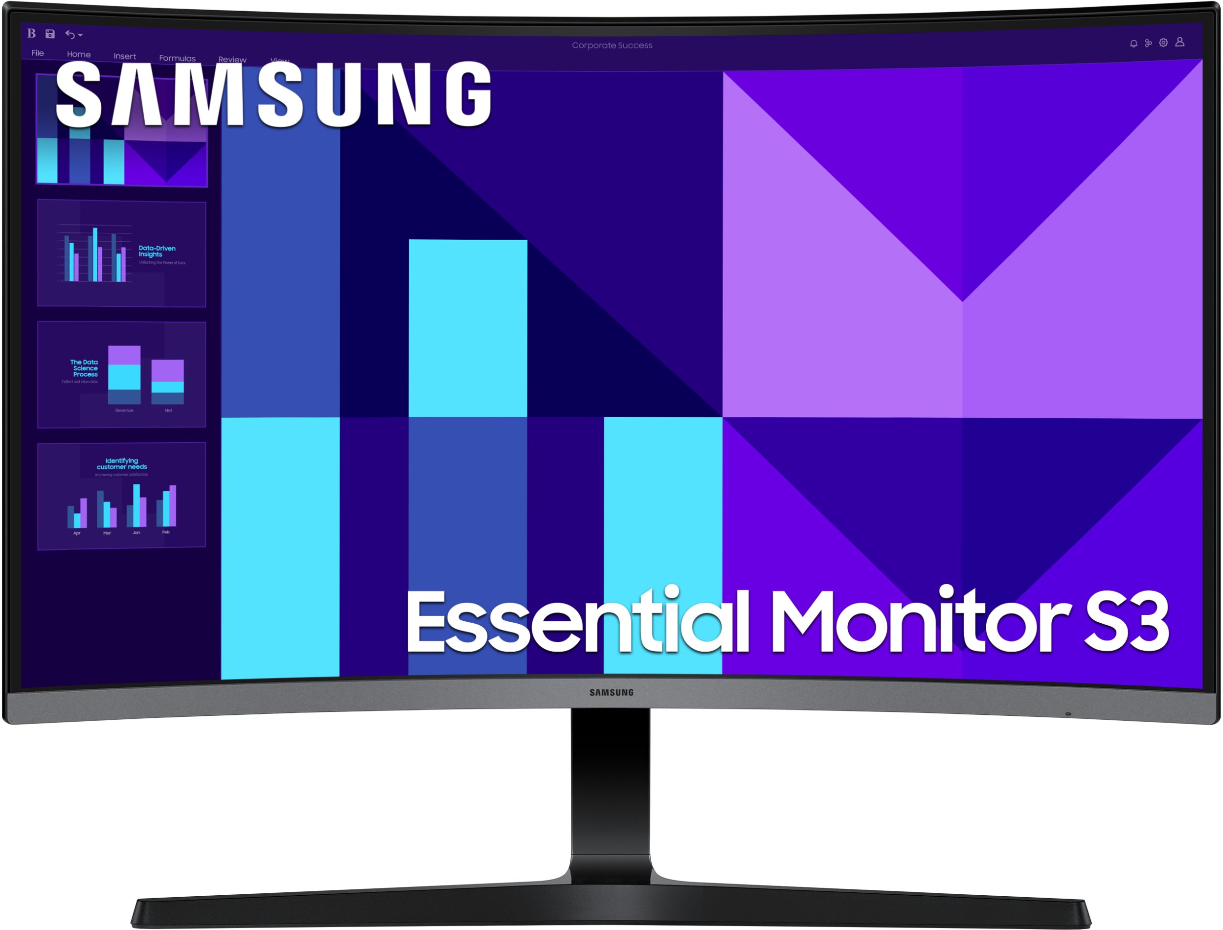 Monitor Samsung Essential S3 S39GD, 27", Full HD, i zi