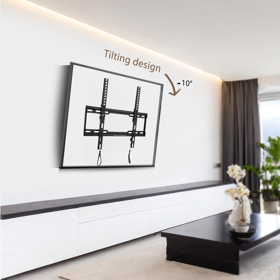 Mbajtëse muri për TV Maclean MC-412, 32-70", VESA 400x400, e zezë