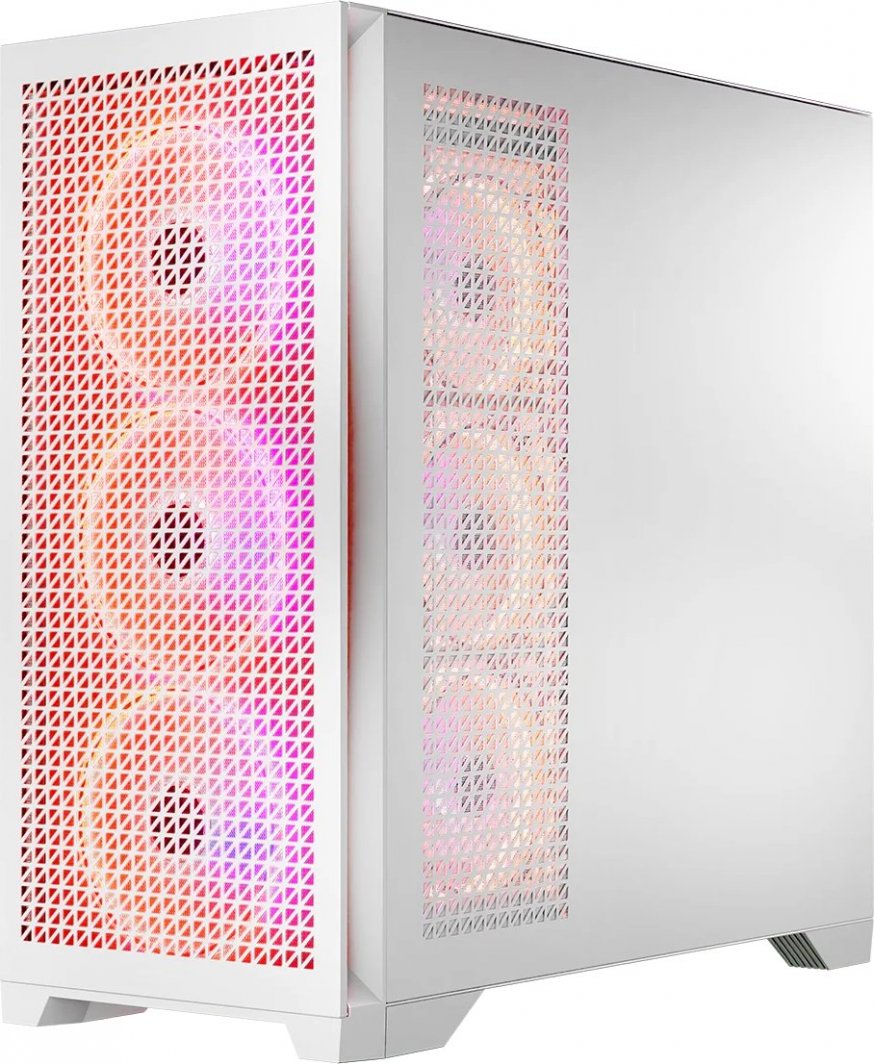 Kasë Modecom Volcano Expanse T Apex ARGB, e bardhë, Midi Tower