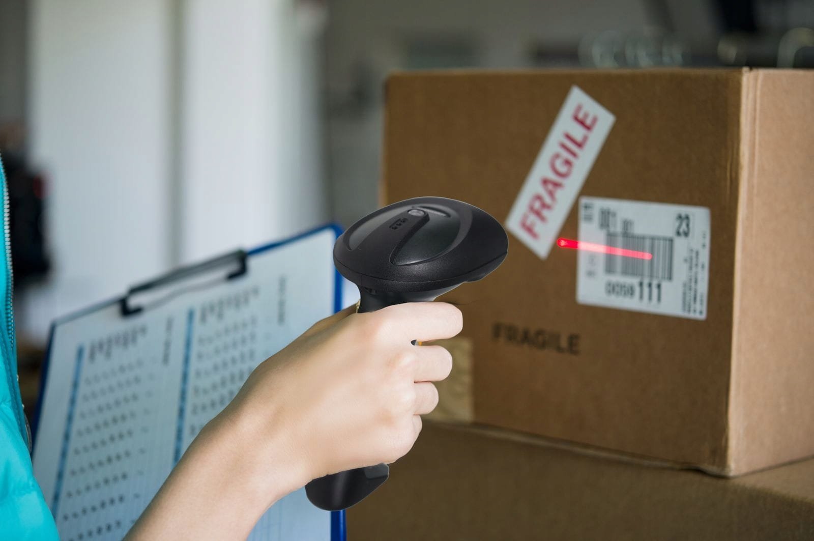 Sкенер на баркодови Zenwire W2503, безжичен, 2D QR, црн