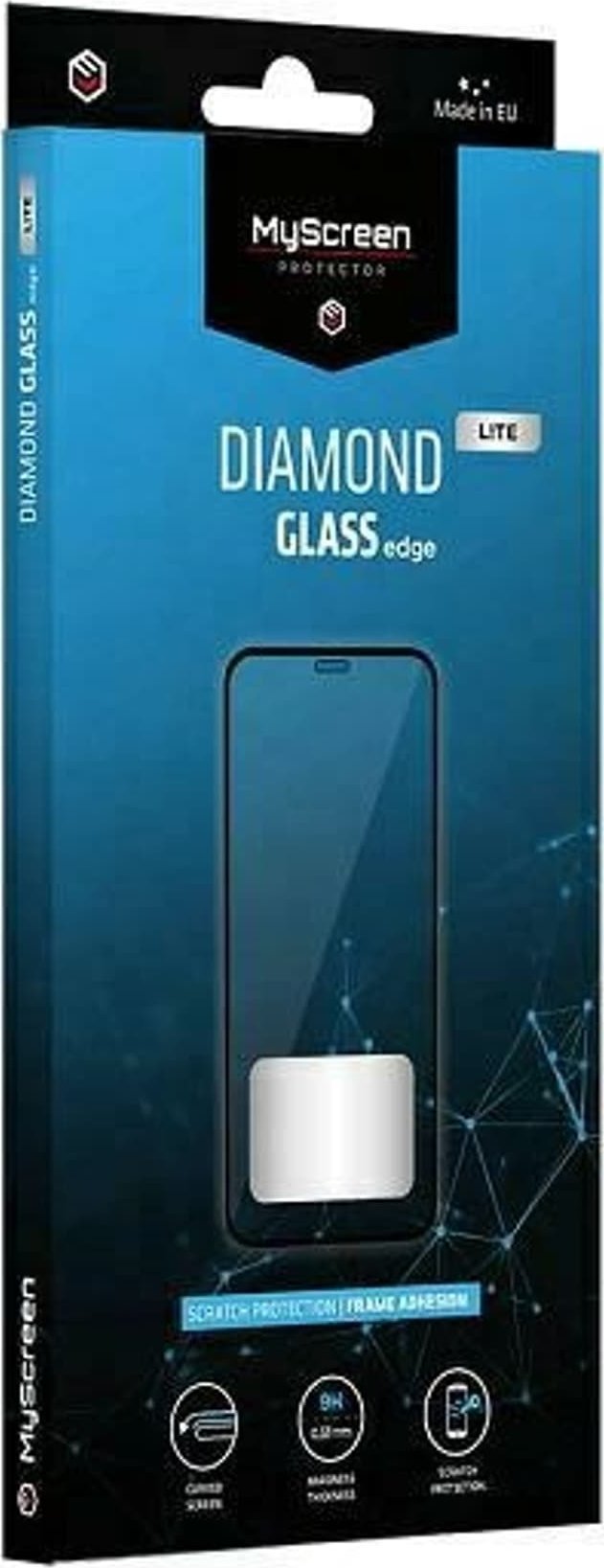 Xham mbrojtës Ms Diamond Glass Edge Lite FG Motorola Moto G13 G23, 9H, ngjitje e plotë, i zi