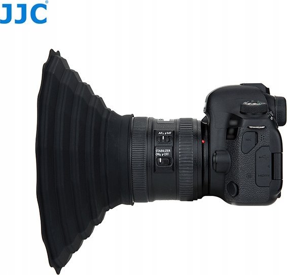 Paravent objektivi JJC LH-ARS, silikon, për 53mm deri 72mm, i zi