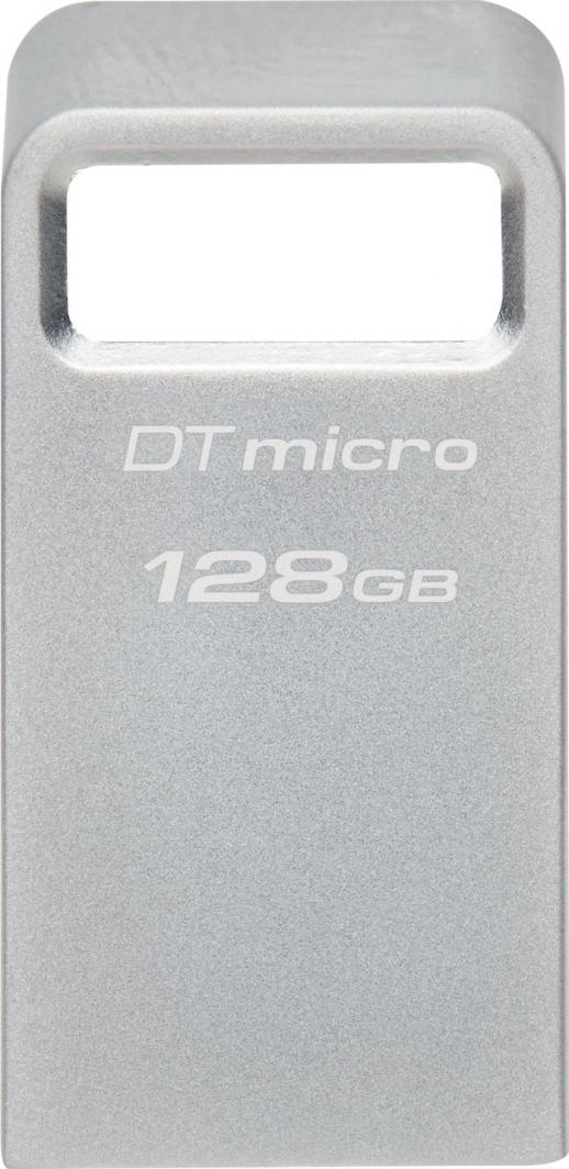 USB Kingston DataTraveler Micro Gen 2, 128 GB, e argjendtë