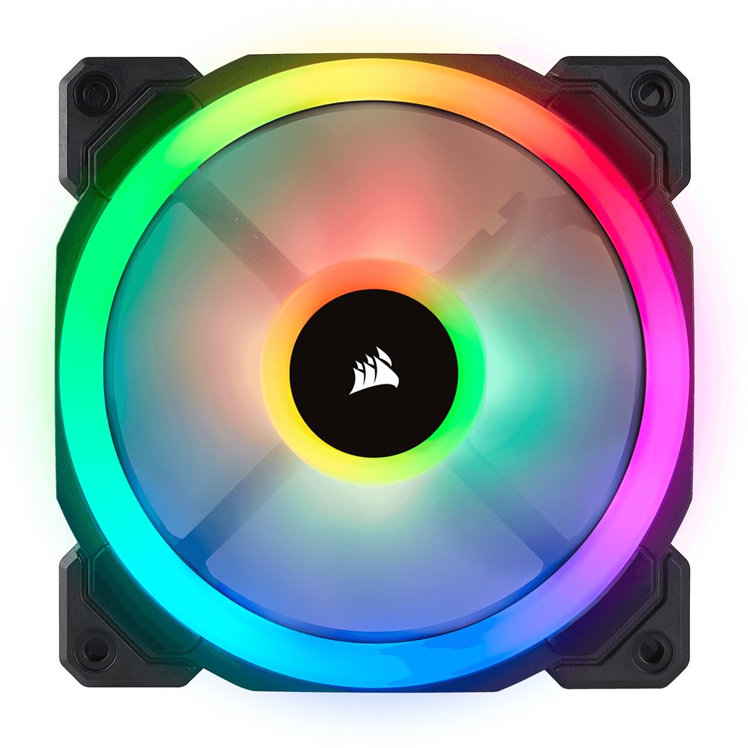 Ventilator Corsair LL120, 120mm, PWM, RGB LED, i zi