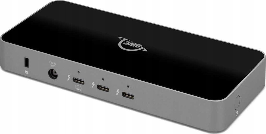 Hub OWC Thunderbolt 5, 3 porta Thunderbolt, 2 porta USB A, gri