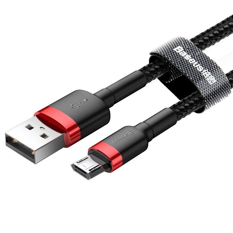 Kabllo Baseus, USB / Micro USB, 2 m, e zezë