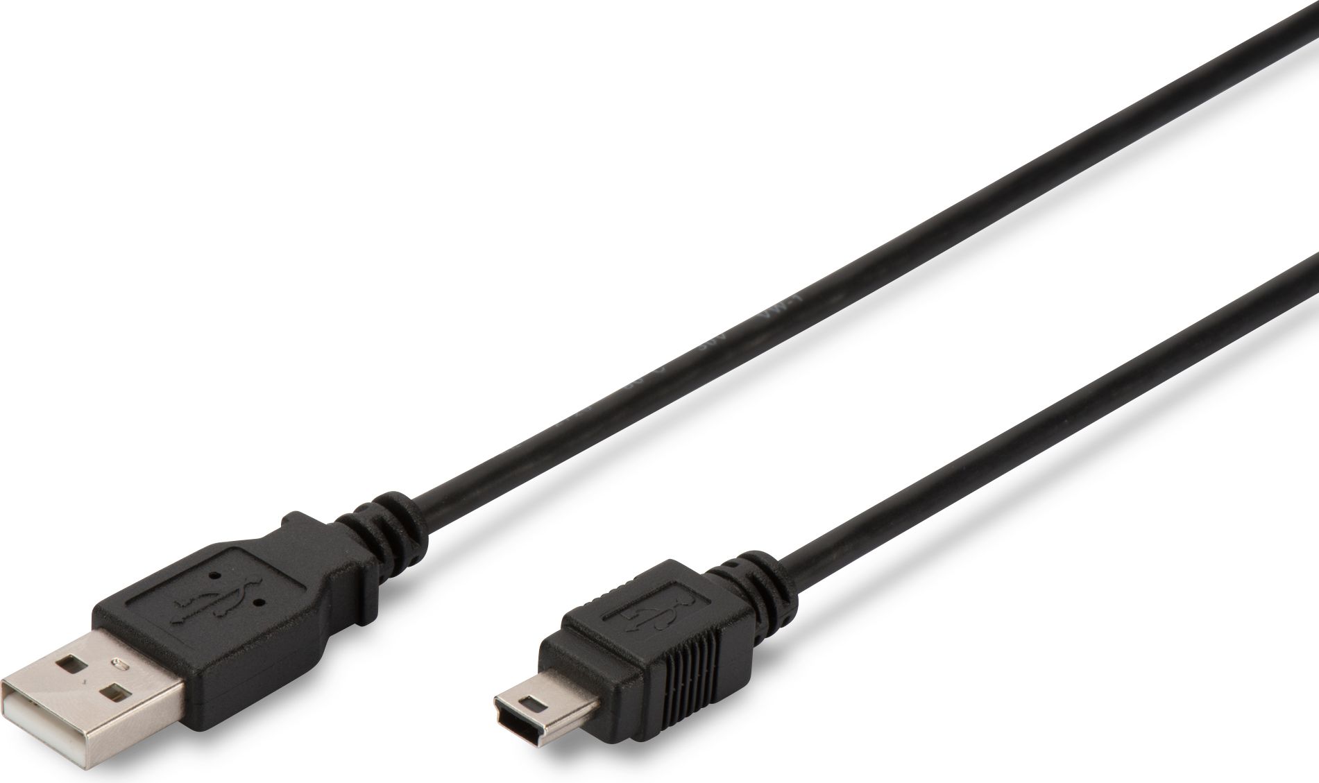 Kabllo Digitus USB A - micro-B, 3m, e zezë