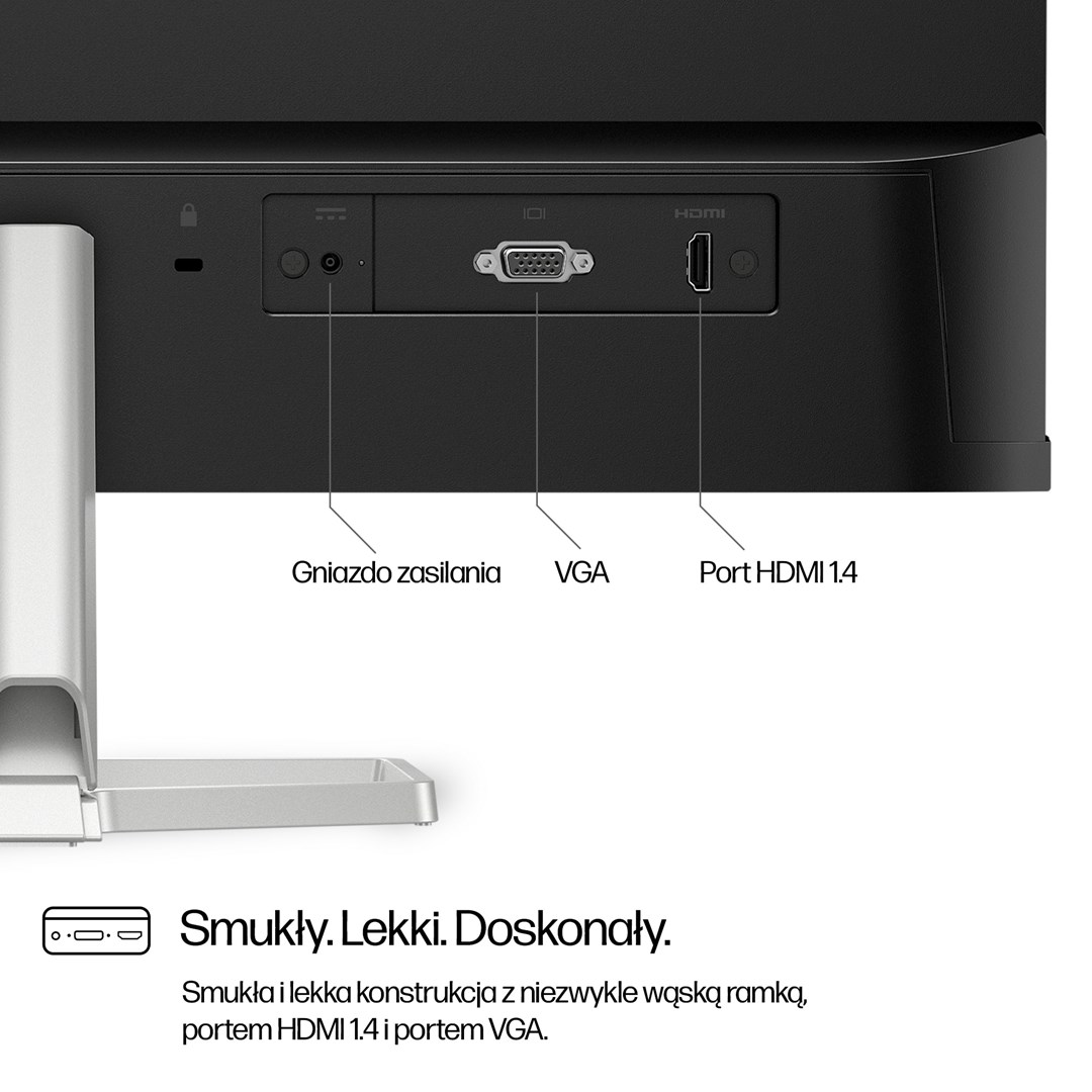 Monitor HP 23.8-inch Series, 23.8", 1920 x 1080, 100 Hz, i argjendtë