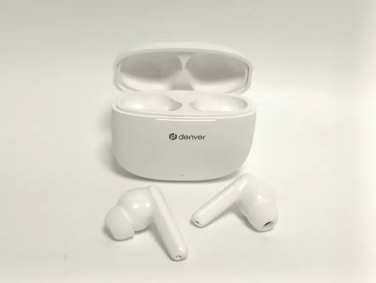 Безжични слушалки Denver TWE-48W, Bluetooth 5.3, True Wireless, бели