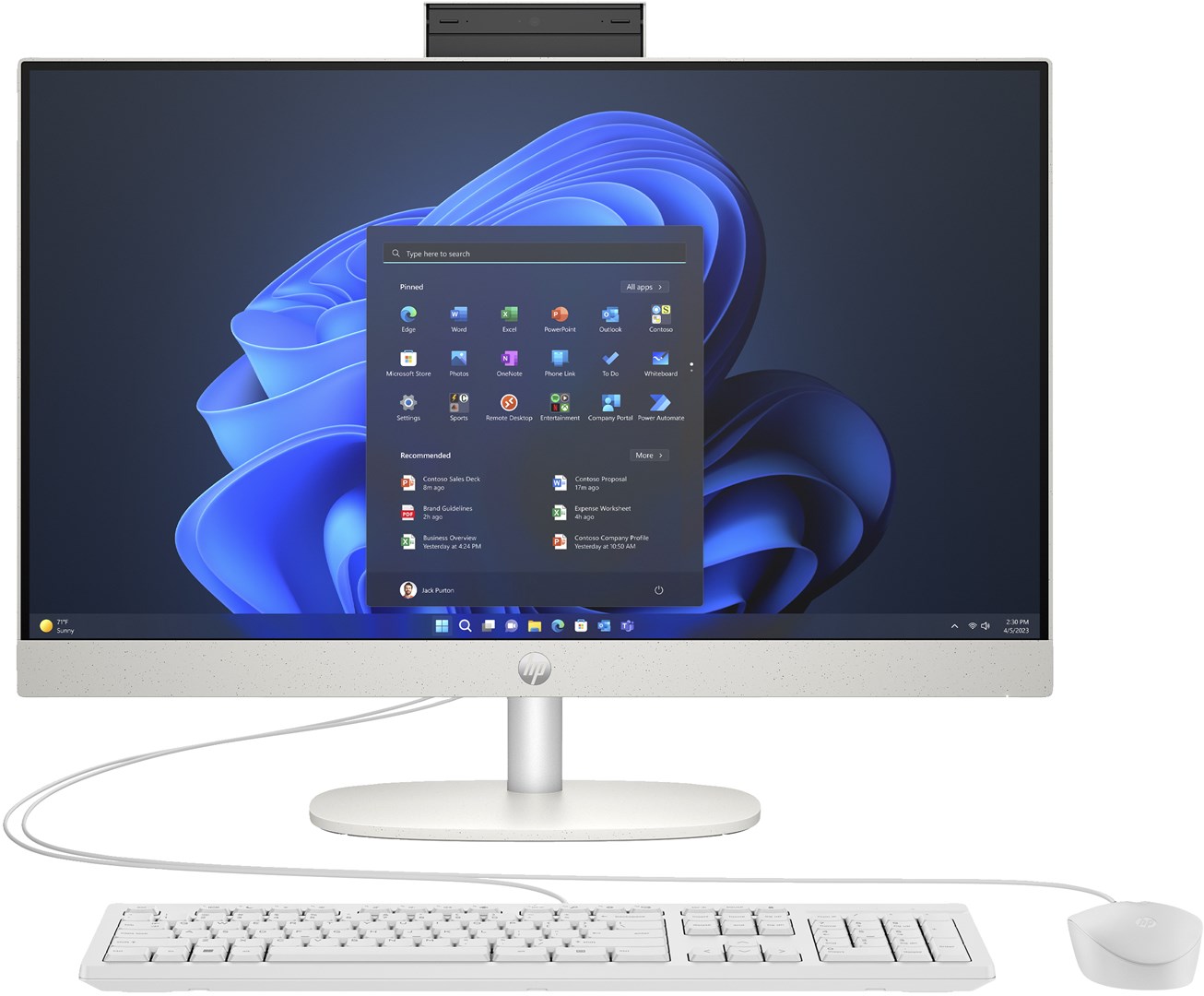 Kompjuter HP Pro 240 G10 All-in-One, i5, 512GB, i bardhë