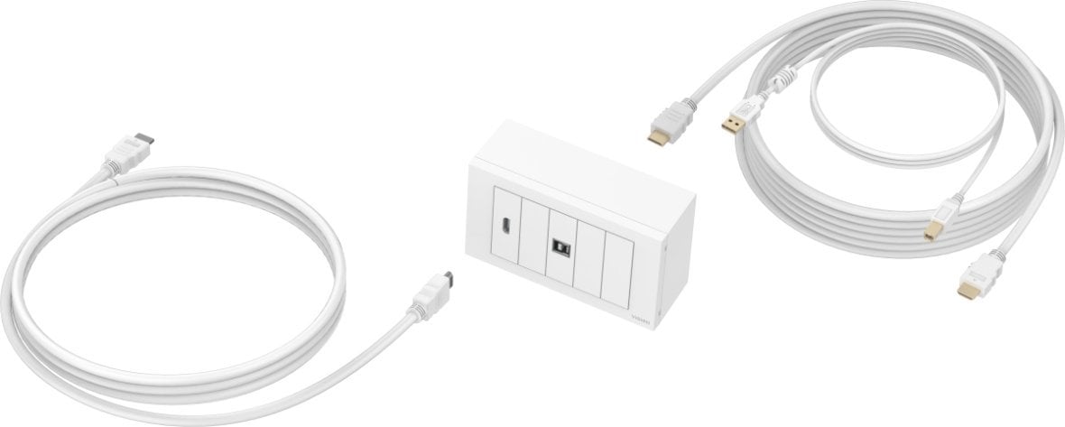 Сет кабел Vision TechConnect 3m, 4K 60Hz, 2 порти, бела