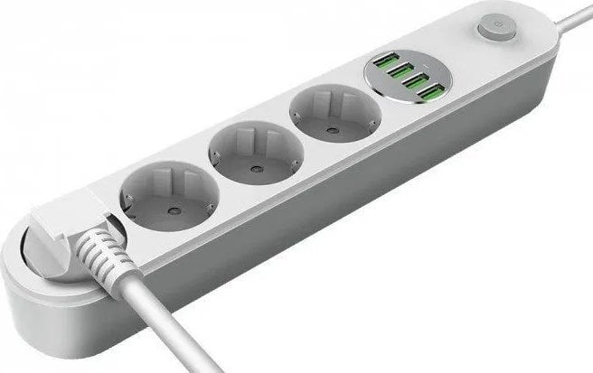 Zgjatës energjie Colorway, 4x prizë, 4x USB, 2m, blu