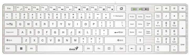 Tastierë Genius Slimstar 126, e bardhë